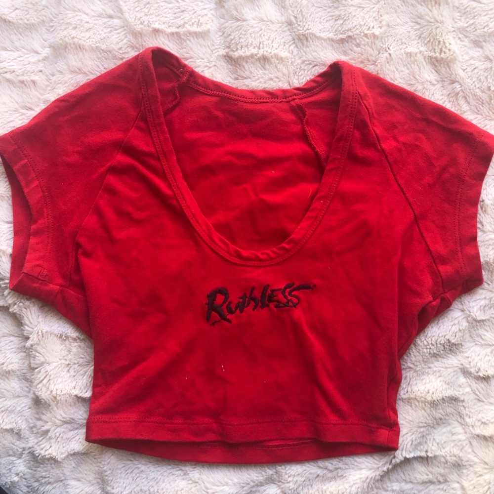 ⚡️RUTHLESS⚡️ Red Croptop ❤️😼 - Picture 2 of 2
